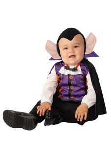 Boys Little Vampire Halloween Dracula Spooky Fancy Dress Toddler Kids Costume - Picture 1 of 4
