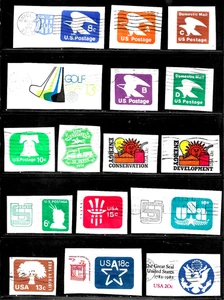 HICK GIRL-BEAUTIFUL USED U.S. CUT SQUARE ENVELOPE STAMPS A18 - Picture 1 of 2