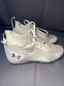 Under Armour Glory 2 MC Lacrosse White Metallic Silver W Size 7.5 - Picture 1 of 7
