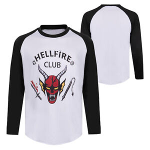 Hellfire Club Hawkins TV 80s Nostalgia Retro D&D Long Sleeve T-shirt Tee Shirt
