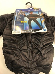 Rubie's The Dark Knight Batman Junge L Muskelbrust 4-teiliges Kostüm neu mit Etikett - Bild 1 von 7