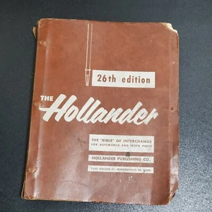 Libro de colección 1960 The Hollander 26ª edición índice de piezas manual auto y camión - Imagen 1 de 12