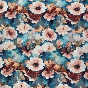 Vintage Camellia French Jacquard Tapestry Upholstery Decor Fabric for Sewing - Picture 1 of 5
