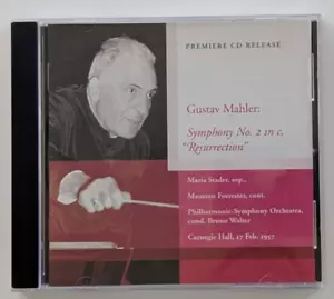 Mahler: Symphony No. 2 "Resurrection" / Bruno Walter / Music & Arts CD - Foto 1 di 2
