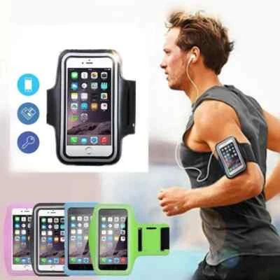 Sports Armband Case Gym Running Jogging Cell Phone Holder Pouch Arm Band Key Bag - Image 1 of 4