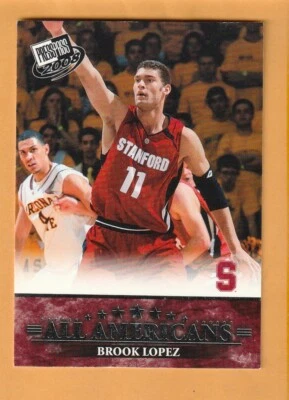 Brook Lopez Stanford Cardinal 2008 pase de prensa #54 radiocontrol Fresno California Foto 1 de 2