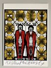 GILBERT & GEORGE, 'PAWS’ Hand signed  exhibition art card, 2005.