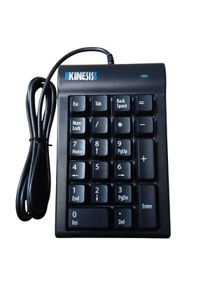 Kinesis AC210USB Wired Low-force keypad for PC - Black Tested - Image 1 of 4
