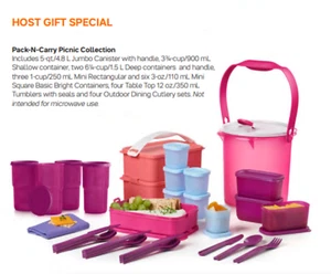 Tupperware Host Gift Special 2022 Bucket Pitcher Tabletop Tumblers Storage Set + - Picture 1 of 11
