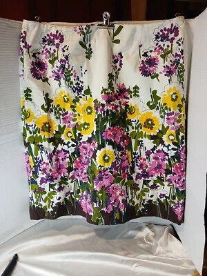 Bass Heritage Collection 100% Cotton Women's Skirt Sz 14 White/multicolor Floral - Image 1 of 4