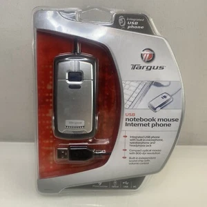 Targus USB Notebook Mouse Internet Phone With Mic Speaker And Headphone Jack NEW - Picture 1 of 10