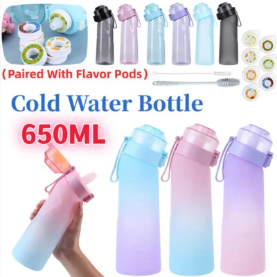 650ML Flavored Water Bottle Flavor Pod Scent Water Cup Sports Water Bottle+Brush - image 1 of 4