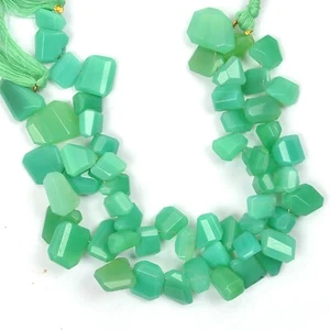 Chrysoprase Beads Tumble Shape Beads 7X11-13X18 MM Gifted Jewelry Making Beads  - Picture 1 of 5