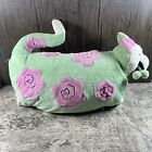 Whimsy Clay Plush Green Rose Pastel Cat Pillow RARE by Amy Lacombe