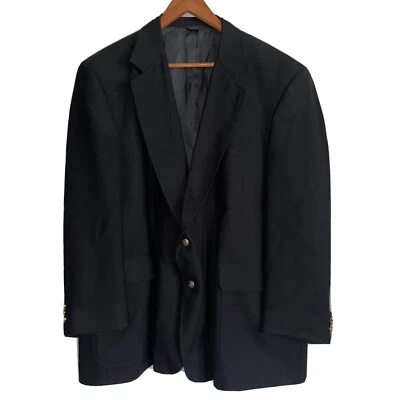 Blazer Abrigo Deportivo Chaqueta 48RP LACROSSE Para Hombres Azul Marino Lana 2 Botones Dorado Foto 1 de 4