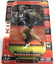 2017 AFL TEAMCOACH TRADING CARD FOOTY POWERS  3-D CARD FP15 DAVID ARMITAGE-ST.K