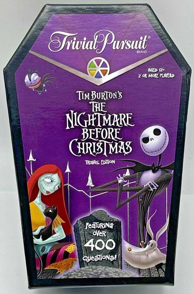 Игра Nightmare Before Christmas Trivial Pursuit Travel Edition Tim Burton Disney - Изображение 1 из 4