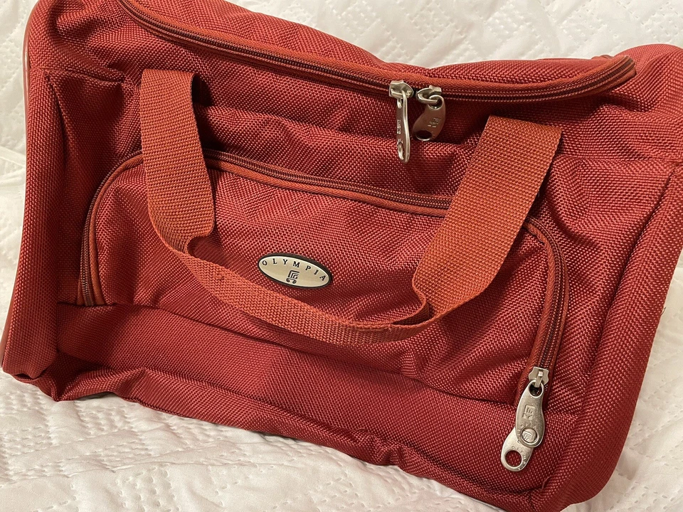Olympia Red Duffel Bag - Image 1 of 4