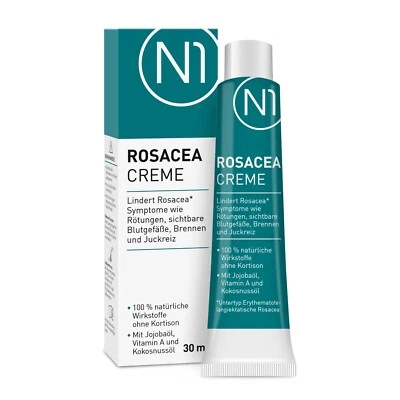 N1 HEALTHCARE N1 Rosacea Creme 30 ml - anti Rötungen Creme Gesicht Rosazea Couperose Creme
