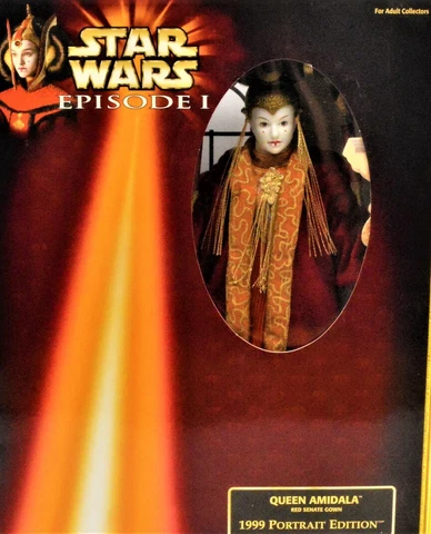 1999 Star Wars Episode 1 Queen Amidala Red Senate Gown Doll Portrait Edition Cover