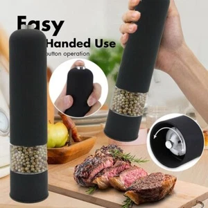 Electric Stainless Steel Spice Mill Kitchen Grinder Salt Mill Pepper Grinder - Picture 1 of 14