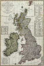 Vintage Map of The United Kingdom (UK) From 1801 Photo Print Poster Gift