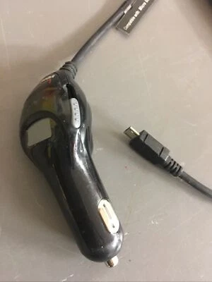 Verizon Universal Micro-USB Coiled Car Charger with Extra USB Port - Black - Image 1 of 4