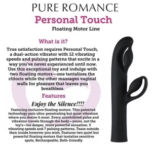 PURE ROMANCE PERSONAL TOUCH Rechargeable Dual Action floating Motor New/Sealed - Picture 1 of 13