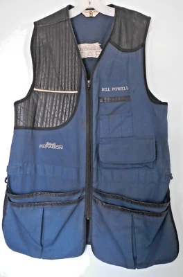 BOB ALLEN - SHOOTING VEST - BLUE - MEN LARGE - ROTTWEIL PARAGON - SPORTING CLAYS - Image 1 of 4