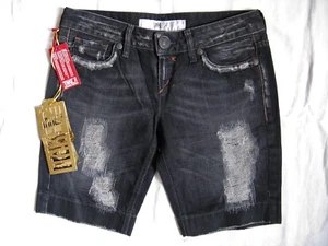 TAKE TWO Feliz Jeans Shorts Black W30 x-low waist regular fit short leg women - Bild 1 von 3