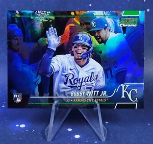 Bobby Witt Jr RC /99 2022 Topps Stadium Club Chrome Rookie Green Refractor SP - Picture 1 of 14