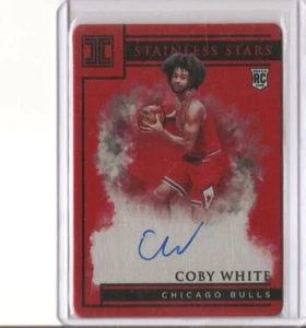 2019-20 Panini Impeccable COBY WHITE Stainless Stars Red Rookie Auto /60 Bulls - Picture 1 of 1