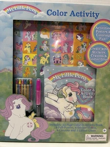 My Little Pony Style Color Activity Set mit Aufklebern Buntstifte Poster Buch Neu - Bild 1 von 9