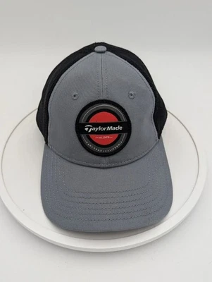 TaylorMade Trucker Hat Gray/Black Snapback Carlsbad CA Golf Cap Adjustable - Imagem 1 de 4