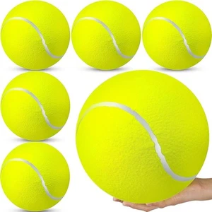 6 Stück großer riesiger Tennisball für Hunde 9,5" aufblasbarer großer Hundespielzeugbälle - Bild 1 von 7