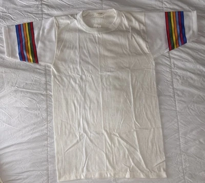 VINTAGE 1970’s T-Shirt Unworn Unwashed Deadstock With Tags M - Image 1 of 2