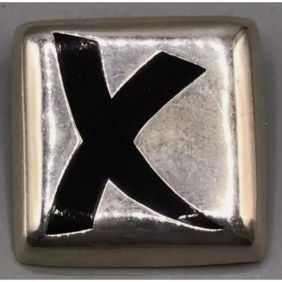 Taxco Messico TR-128 Smalto " x " Picasso Abbracci Argento Sterling Spilla - Immagine 1 di 4