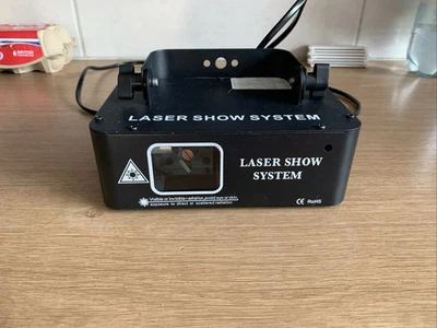 500mW RGB DMX Colorful Beam Projector Sound Scan Laser Music Scanner Light Stage - Image 1 of 4