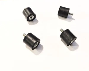 Rubber Vibration Isolator Mount (1" Dia x 1" Thk) 1/4-20 x 1/2" Stud Male/Female - Picture 1 of 1