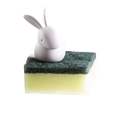 Cute Sponge Holder with Drainage Sink Organizer Dish Kitchen Tool Faucet - Image 1 of 4