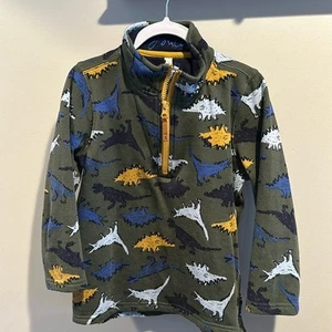 Joules Boy’s Size 6 Dale Dinosaur Quarter Zip Pullover NWOT - Picture 1 of 7