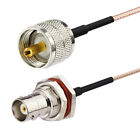 Rg316 Bnc Female Seal Bulkhead To Uhf Pl-259 Male Rf Coaxial Pigtail Cable 2Ft