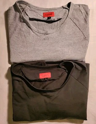 Men's Killion Black & Light Gray Crew neck T-Shirts (Set Of 2) Large L NWOT - Image 1 of 4