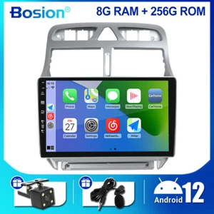 Autoradio Android 14 per Peugeot 307 2007-2013 GPS NAVI WIFI USB Carplay 8G+256G - Foto 1 di 12