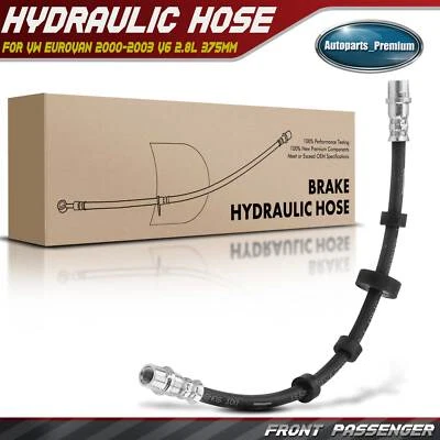 Manguera hidráulica de freno delantero derecho para Volkswagen Eurovan 2000-2003 V6 2,8 L 375 mm Foto 1 de 4