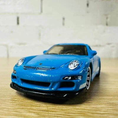 Porsche 911 GT3 2007 Blue White 2010 Sports Cars 14/15 MB729 - Image 1 of 4