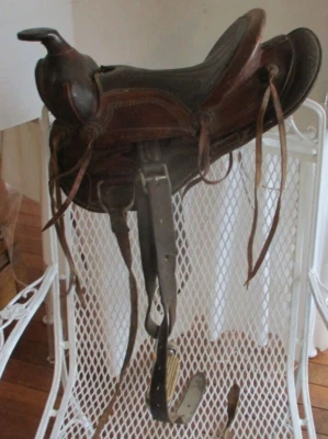 Vintage Child's Western Saddle 12 1/2 " - Image 1 of 4