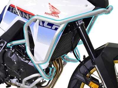 Paramotore Crash Bars HEED HONDA XL 750 TRANSALP (2025 - )  - superiore, argento - Immagine 1 di 4