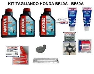 kit tagliando motore fuoribordo HONDA  BF40 50 60 efi 3lt olio filtro anodi 300h - Foto 1 di 1
