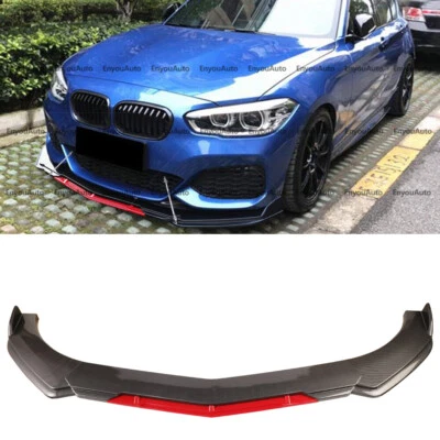 For BMW M3 M4 M5 Z4 Series Front Bumper Lip Spoiler Splitter Carbon Fiber Red Foto 1 de 4